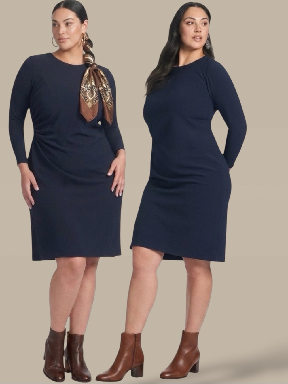 Sachin + Babi Dee A-Line Ruched Side Dress in Dark Midnight NWT Sz 22